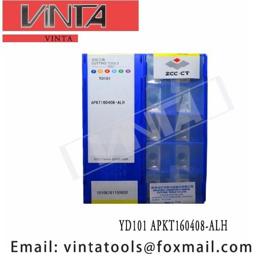 Free shipping high quality 10pcs/lots YD101 APKT160408-ALH cnc carbide milling inserts