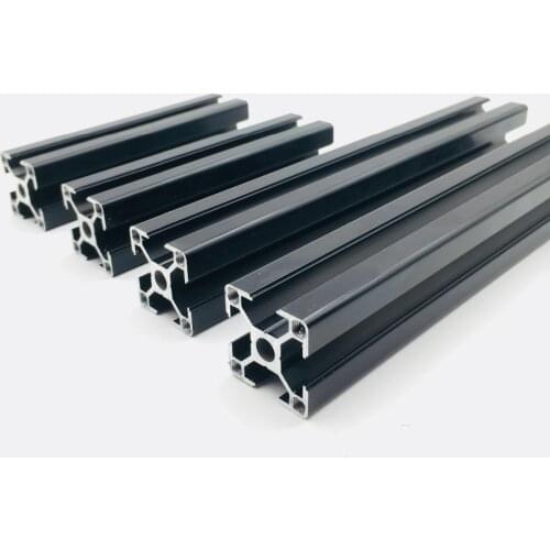 Prusa i3 MK3 Black anodized Aluminum extrusions kit 3030 profiles