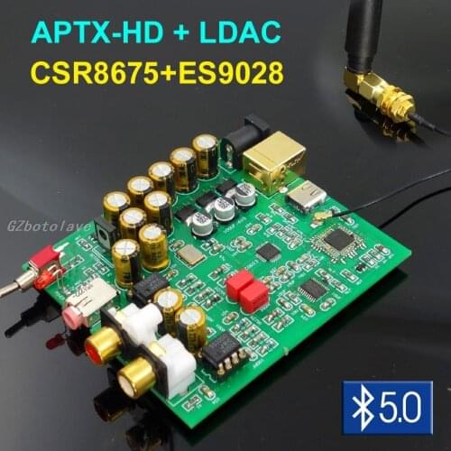 Csr8675 Bluetooth module 5.0 lossless ES9028K2M decoding board aptx HD wireless audio receiver LDAC