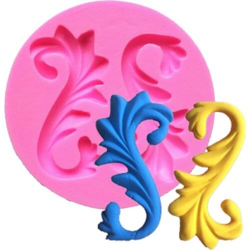 Flower European relief Lace vines fondant silicone Mould Chocolate Mold Fondant Cake Decoration tools T0689