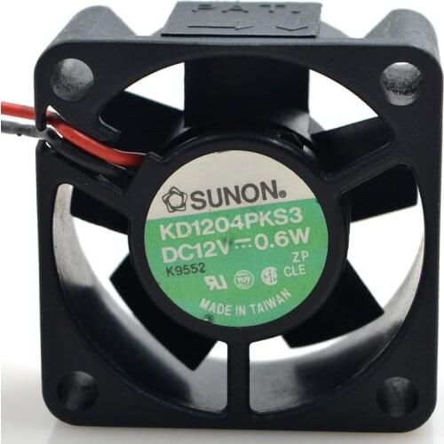 FOR SUNON Construction of 4CM 4020 12V 0.6W KD1204PKS3 2 Line Heat dissipation Fan