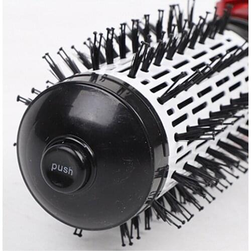 2-in-1 Electric Rotating Hair Curlyer Comb with 2 Head 50mm Combines Hair Dryer&Iron Brush 3 Level for Wet & Dry Hair MH88