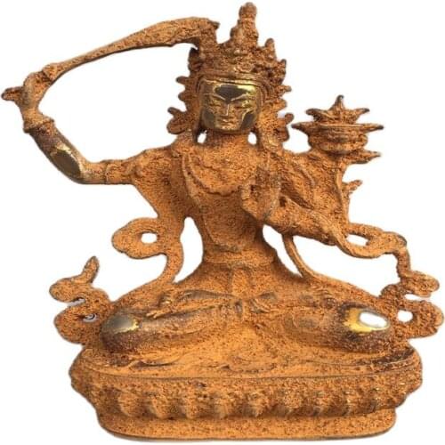 The early collection unearthed the old glass gilt Buddha ornaments collection