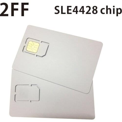 Contact ISO 7816 SLE4428 blank Smart PVC Card 2FF SIM Punching Method