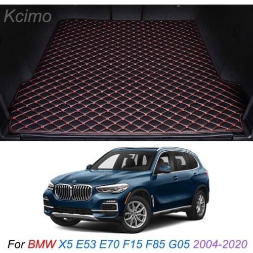 Custom Leather Car Trunk Mats For BMW X5 2004-2020 Rear Trunk Floor Mat Tray Carpet Cargo Liner Accessories