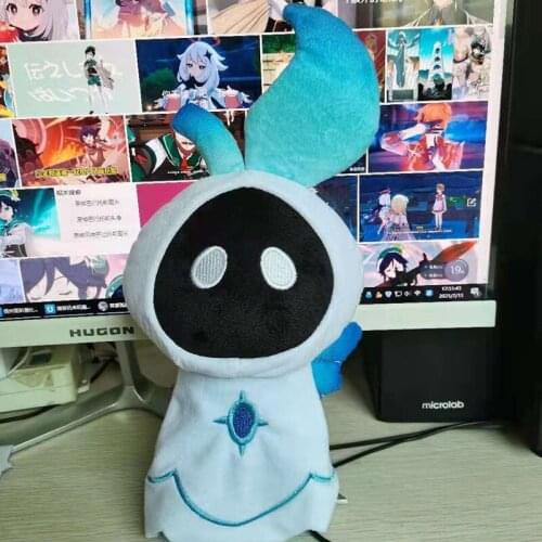 HOT 20cm Anime Genshin Impact Venti Barbatos Cute Plush Stuffed Doll Toys Cartoon Throw Pillow Decor Collection Cosplay Gift