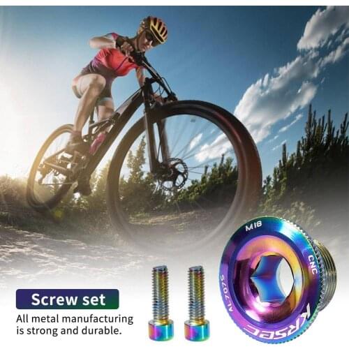 M15/M18/M20 Mountain Bike Crank Screw Cap MTB Crankset Cover Aluminum BMX Bicycle Crank Arm Bolt Bike Parts Fit
