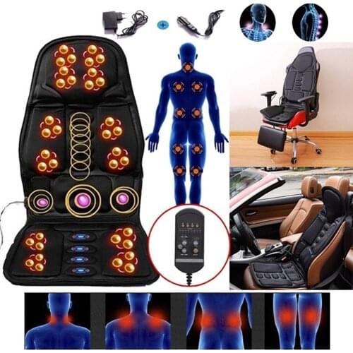 Car Home Office Seat Chair Neck Pain Waist Back Massage Pad Cushion Health Care Automobiles Seat Covers