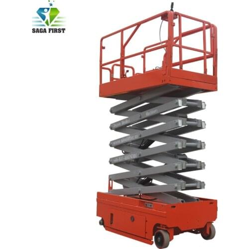 Mobile scissor lift Automatic hydraulic scissor work platform semi electric scissor lift table