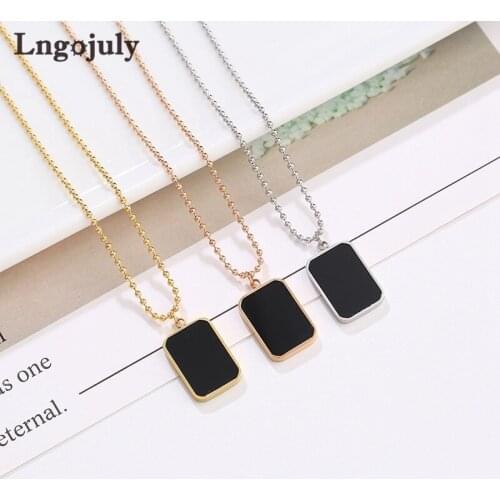 Fashion Women Necklace Titanium Steel Pendant Necklaces For Women Girlfriend Anniversary Engagement Wedding Necklace Jewelry