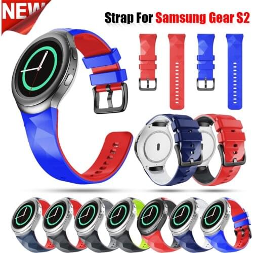 Fashion Silicone Watchband For Samsung Galaxy Gear S2 R720 Replacement Soft Wrist Straps For Samsung Gear SM-R730 Bracelet Band