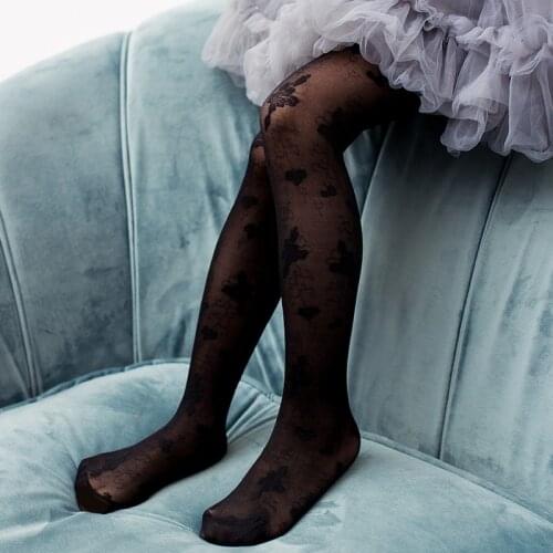 New girls anti-snagging sun flower pantyhose summer ultra-thin baby spring and summer anti-mosquito dance childrens socks