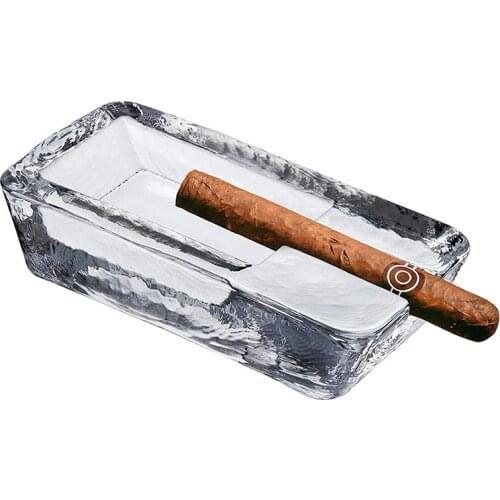 Pasabahce Glass Cigar Ashtray Single Cigar Holder Tobacco Cigarette Ashtray Special Gift Birthday Man Woman First Quality