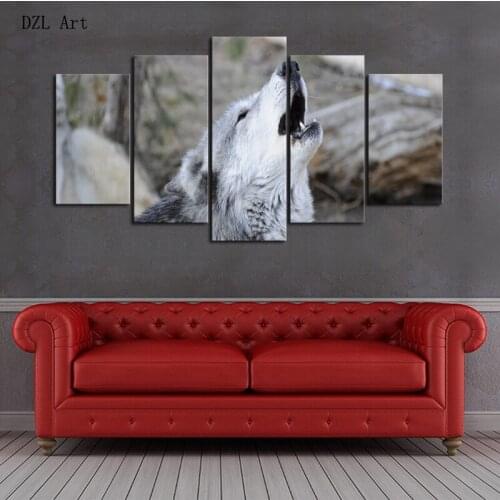Drop shipping Wolf Print on Canvas Painting Room DECORATION,WALL PAINTING,WALL ART CANVAS