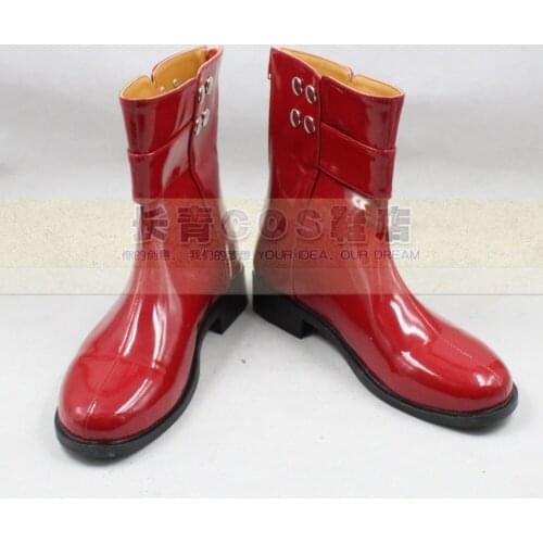 Dramatical Murder MIZUKI Red Cosplay Shoes Boots C006