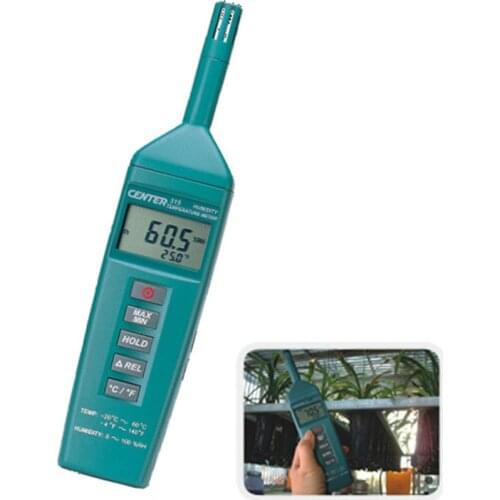CENTER-315 Fast Response Compact Dual Display Humidity Temperature Meter