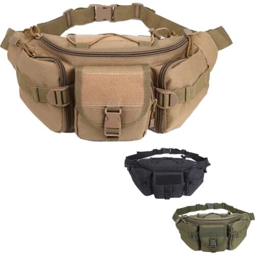Tactical Molle Waist Bag Military Belt Pouch Pack Running Riding Travel Pocket Outdoor Sport Camping Hiking Hunting Accessories