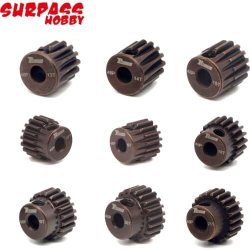 3pcs/lot 48P 3.175mm 13T-35T Metal Pinion Gear Compatible With 3.175mm Shaft Motor For RC Model Car HSP Truck Buggy HPI