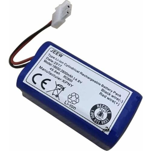 1psc 2800mah 18650 14.8v lithium battery for robotic vacuum cleaner V7 V7s CR130 V780 EHS-Q800 cen550 cen640 646 cen553 665