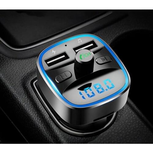 Wireless Car mp3 player 5.0 receiver FM transmitter Dual USB car charger U disk TF card Interior Accessories