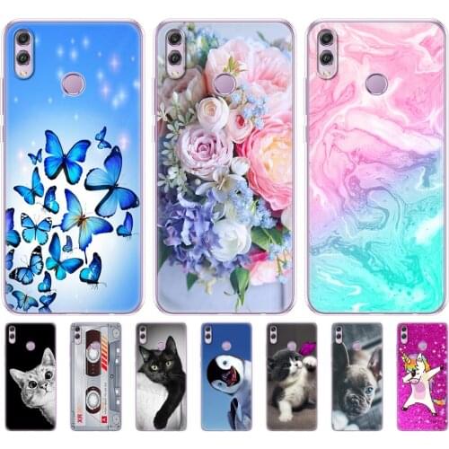 For huawei honor 8x Case 6.5 inch Silicon Soft TPU Back Cover for huawei honor 8x Protect Phone cases shell Coque bags