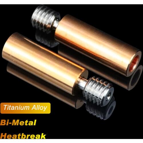 Creativity Throat Ender3 CR10 Titanium alloy Bi-Metal Heatbreak For CR10 ENDER 5/3 CR-10S 1.75MM Filament Smooth Heat break
