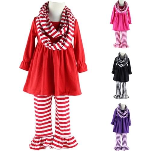 2019 Real Children Clothing Hot Sale Big Clothing Set,kids Childrens Spring Autumn Girl Child Set Pants For 6-12t