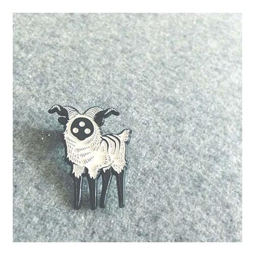 Enamel Pin Abstract Sheep Brooch Buckle For Bag Collar Lapel Pin Badge Jewelry