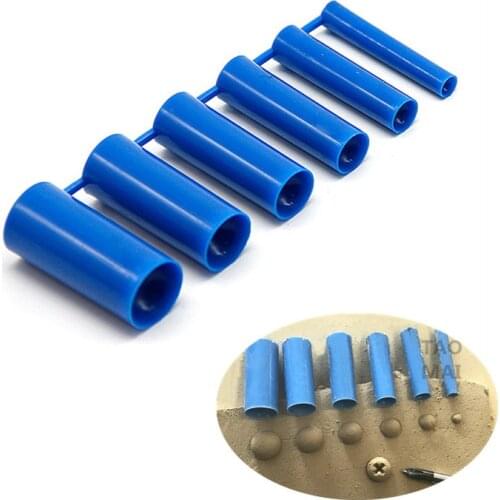 Pottery Tools Semicircle Printing Mold 6pcs/set of Protruding Mud Dot Decorative Semicircle Ball Texture Modeling