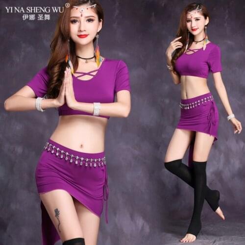 Women Belly Dance Costume Practice BellyDance Sets Wear Modal Skirt Oriental Dance Belly Dance Top&skirt BellyDancing Suit Stage