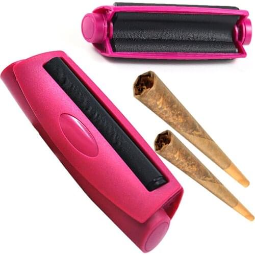 Cigarette Rolling Machine Tapered Plastic Cigarette Device Machine 110mm Portable Manual Tobacco Joint Roller Cigarette Maker T