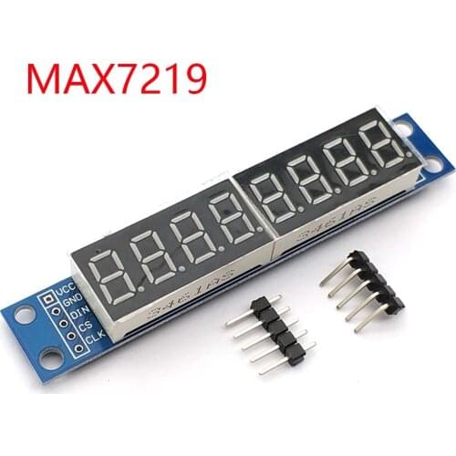 MAX7219 CWG 8-Digit Digital Tube Display Control Module Red Three IO for Arduino