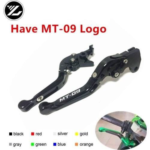 MT-09 LOGO FOR YAMAHA MT-09 Tracer 2015 2016 MT-09 2014-2016 Motorbike Adjustable Folding Extendable Moto Clutch Brake Levers
