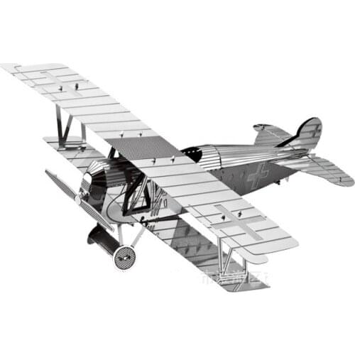 Iron Star D11118 3D Metal Jigsaw Puzzle Model Kit Fokker D.VII Assembly Model Building Kits For Adults DIY 10.9x8.8x3.5CM