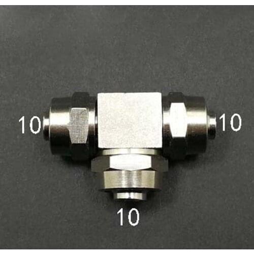 Nickel Plated Brass Quick Connector Air Hose Fitting Fit 10mm Outer Diameter Hose