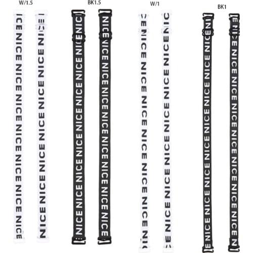 New Women Girls Decorative Embroidery Nice Letters Bra Straps Replacement Sports Bralette Underwear Shoulder Belt With Slide