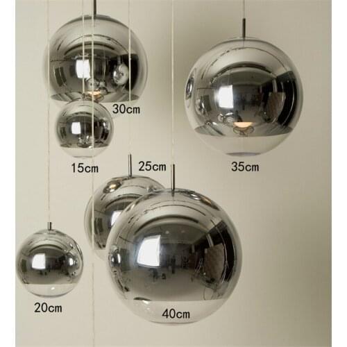 Nordic Hanging Lamp LED Glass Pendant Lights Lighting Gold Silver Restaurant Bar Industrial Pendant Lamp LOFT Kitchen Fixtures