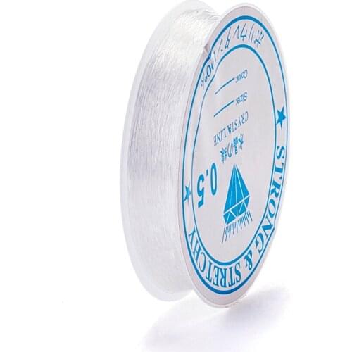 0.5/0.6/0.7/0.8/1mm Clear Crystal Thread 10 Rolls Jewelry Cords Findings Wire For Jewellery Making DIY Drop Shipping PANDAHALL