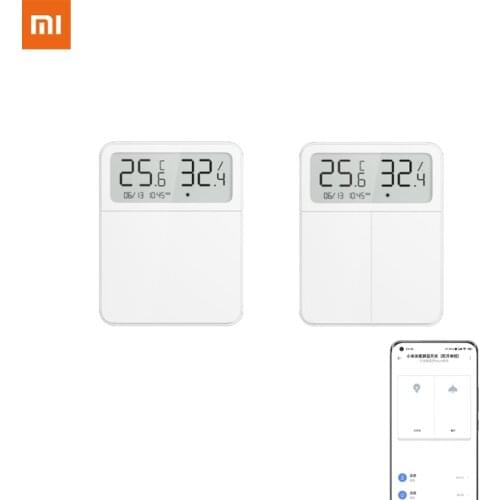 Xiaomi Mijia Smart Wall Switch Single Double Key Works with BLE Mesh Gateway Intelligent Linkage Remote Control Mi Smart Home