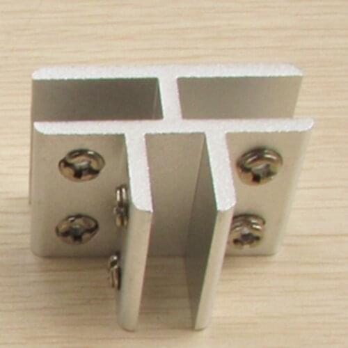 High Quality 4Pcs/lot T Clamp Aluminium Glass support Bracket for 9-12mm glass wooden Acrylic