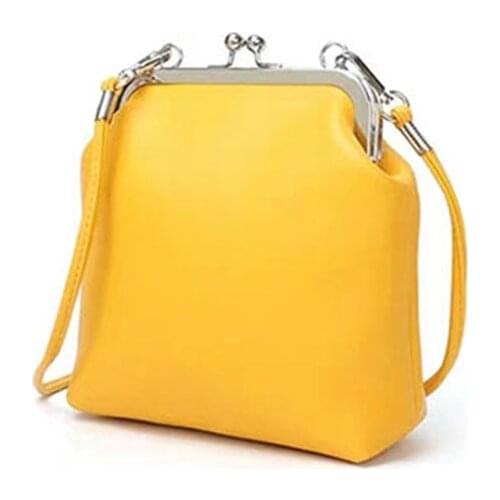 Sunny Beach Retro Frame Bag Crossbody Vintage Party Clutch Women Small Coin Bag Pu Leather Purse Handbag Korean Japan Style