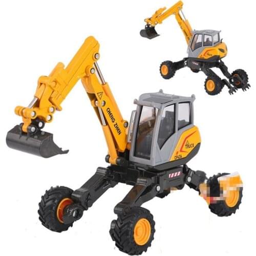 1:32 Gait excavator alloy car toy,Alloy special engineering vehicle,Big foot engineering vehicle collection models,free shipping