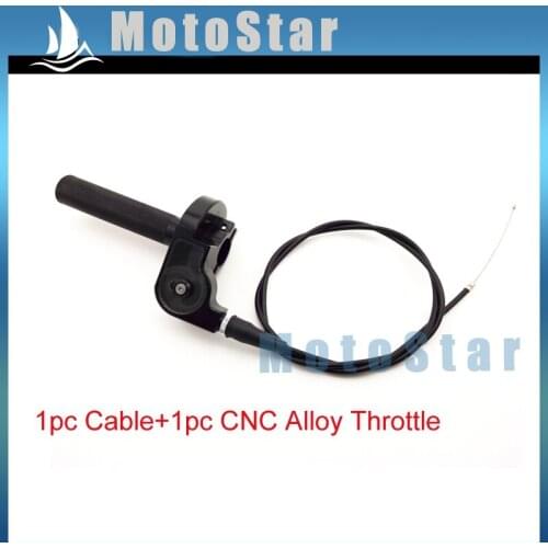 1/4 Turn CNC Alloy Twist Throttle + Cable Handle Assembly For TTR KX XR CRF Dirt Pit Bike Motorcycle MX Motocross 50cc-250cc