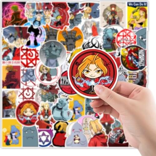 10/50PCS Anime Cartoon Fullmetal Alchemist Girl Funny Toy Sticker Graffiti Sticker Notebook Computer Decoration Cute Kawaii