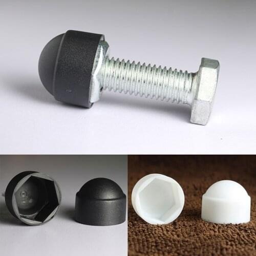 10Pcs Screw Caps Nut Covers Hexagon Plastic Screw Decorative Nut Bolt Door Lock Dome Protection M4 M5 M6 M8 M10 M12