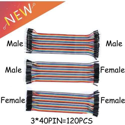 120pcs 40P 10/20/30/40CM male to male + male to female and female to female jumper wire
