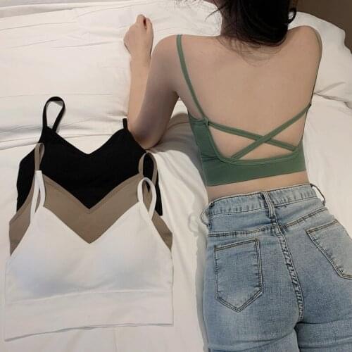 Seamless Underwear Bra Backless Intimates Women Crop Top Female Tube Top Sexy Lingerie Sports Padded Bralettes Tube Tops