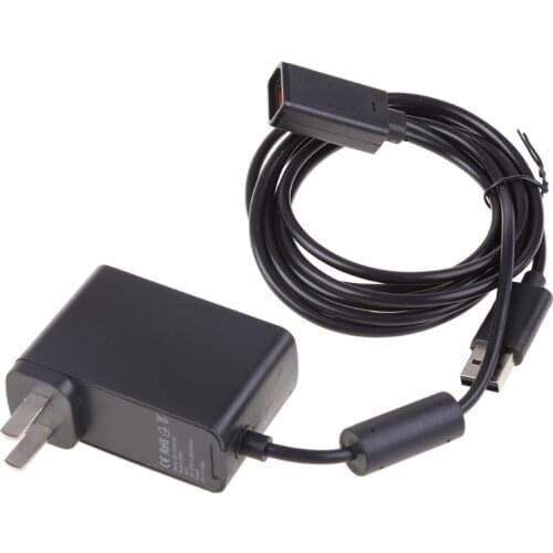 AC 100V-240V Power Supply US Plug Adapter USB Charging Charger For XBOX360 Kinect Sensor