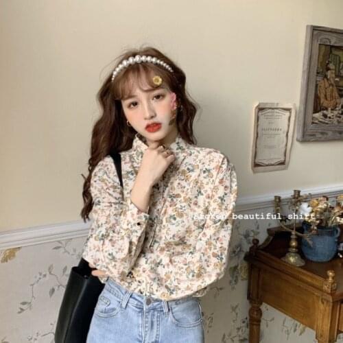 Blouse Women Shirt Fall Polo Collar Loose Long Sleeve Top Womens Clothing Blusas Mujer De Moda