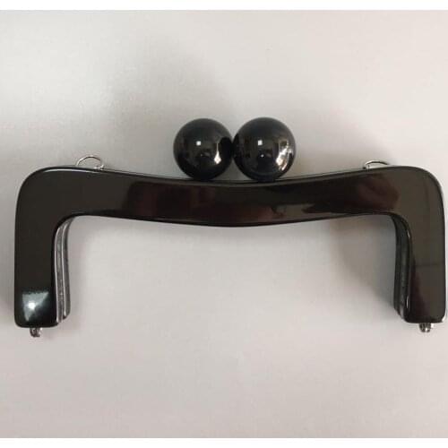 Black 20X8 cm or beige color 18X8 cm acrylic purse frame with screws resin clasp bag accessories handmade frame purse handles